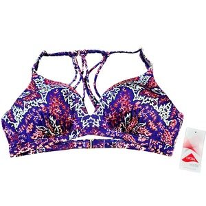 Athleta Aqualuxe Bikini Top Molded Cup Padded Size L